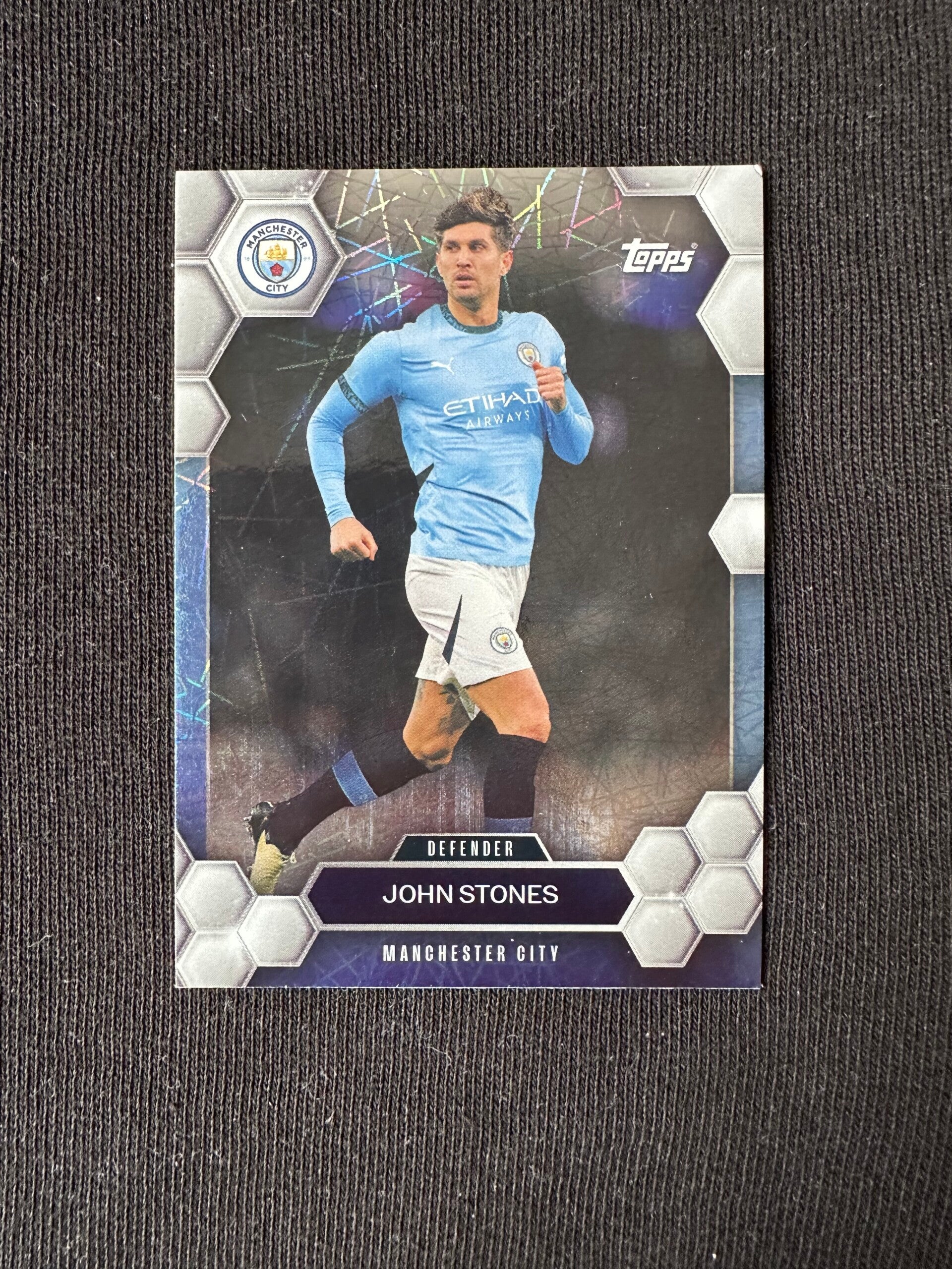 John Stones Topps Fan Set 2024 Lazer #7