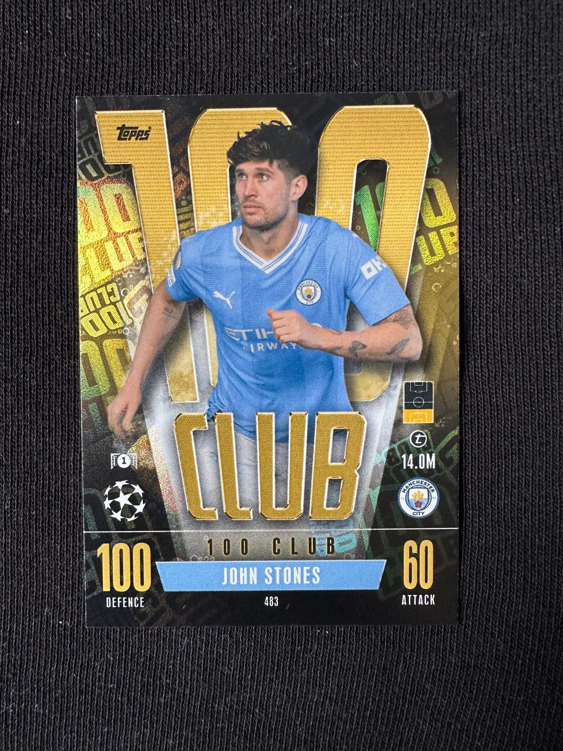 John Stones Topps Match Attack 100Club #483