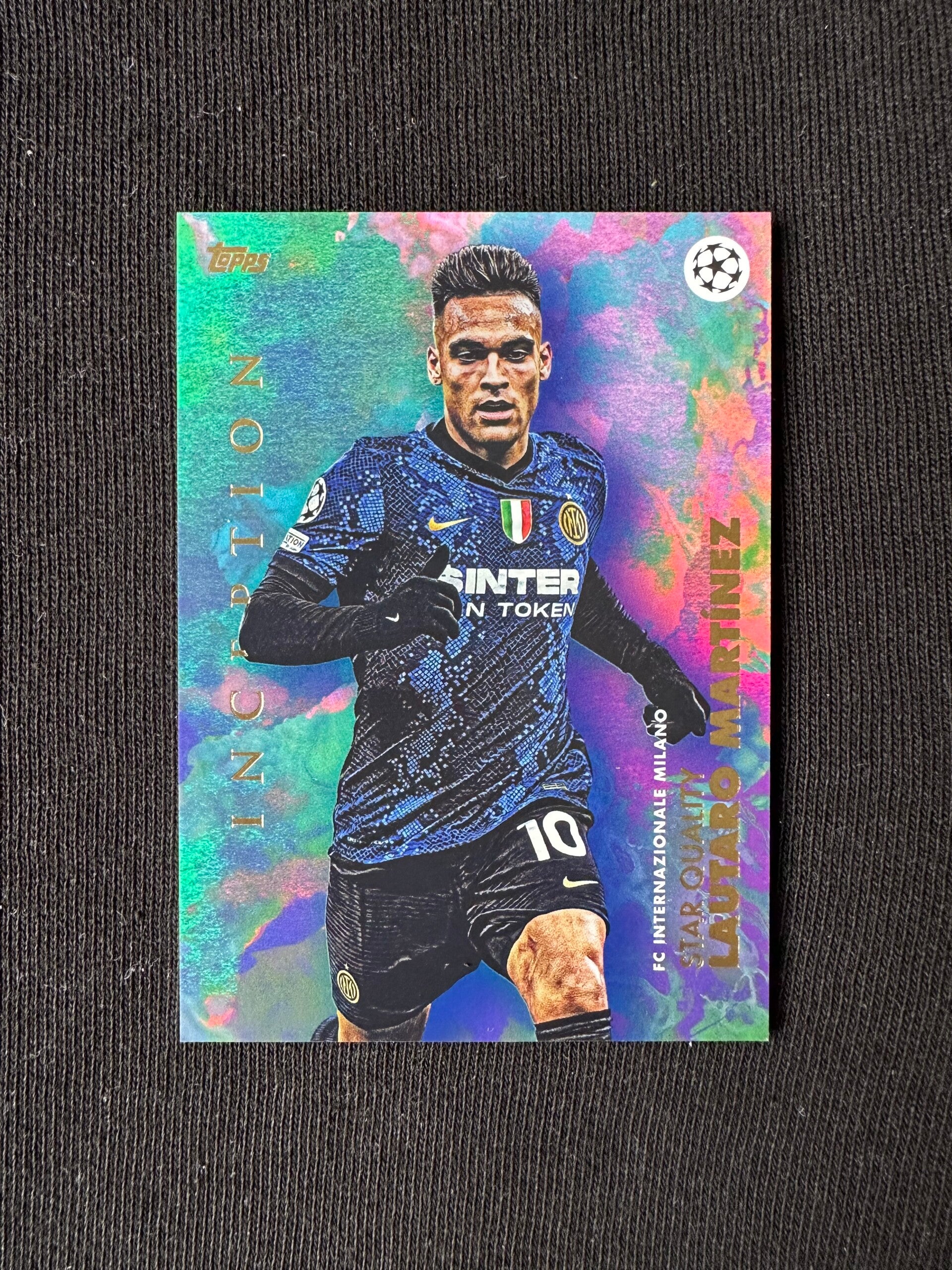 Lautaro Martínez Topps Inception UEFA 2022 Star Quality