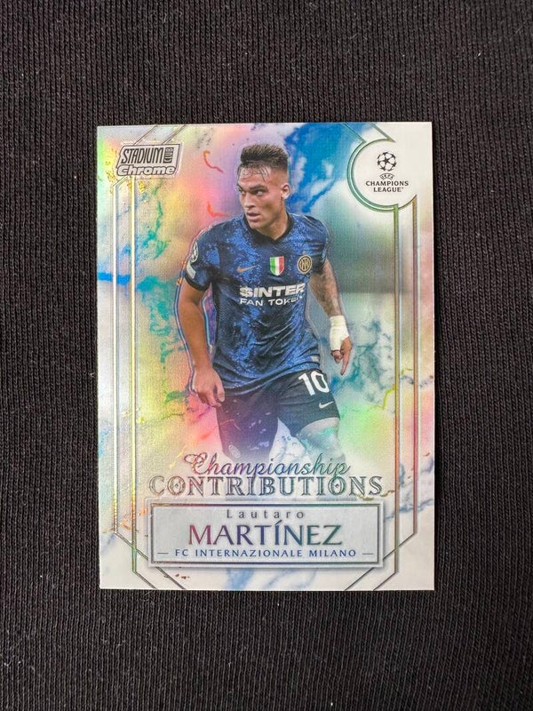 Lautaro Martínez Topps Stadium Club Chrome 2022 Contributions #CC-LMZ