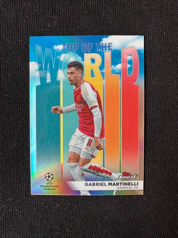 Gabriel Martinelli Topps Finest UEFA CC 2023/24 Top Of The World #TW-7