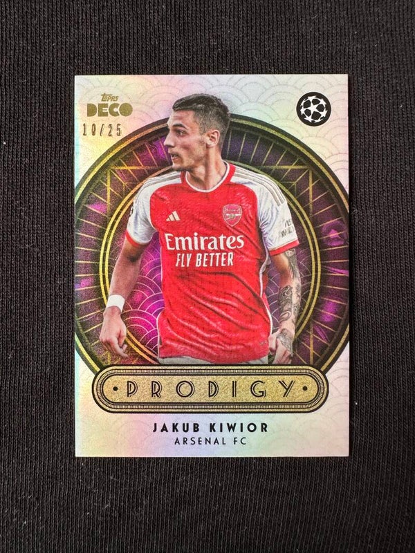 Jakub Kiwior /25 Topps Deco UEFA 2023 Prodigy Pink