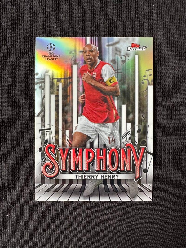 Thierry Henry Topps Finest UEFA CC 2025 Simphony #SY-20