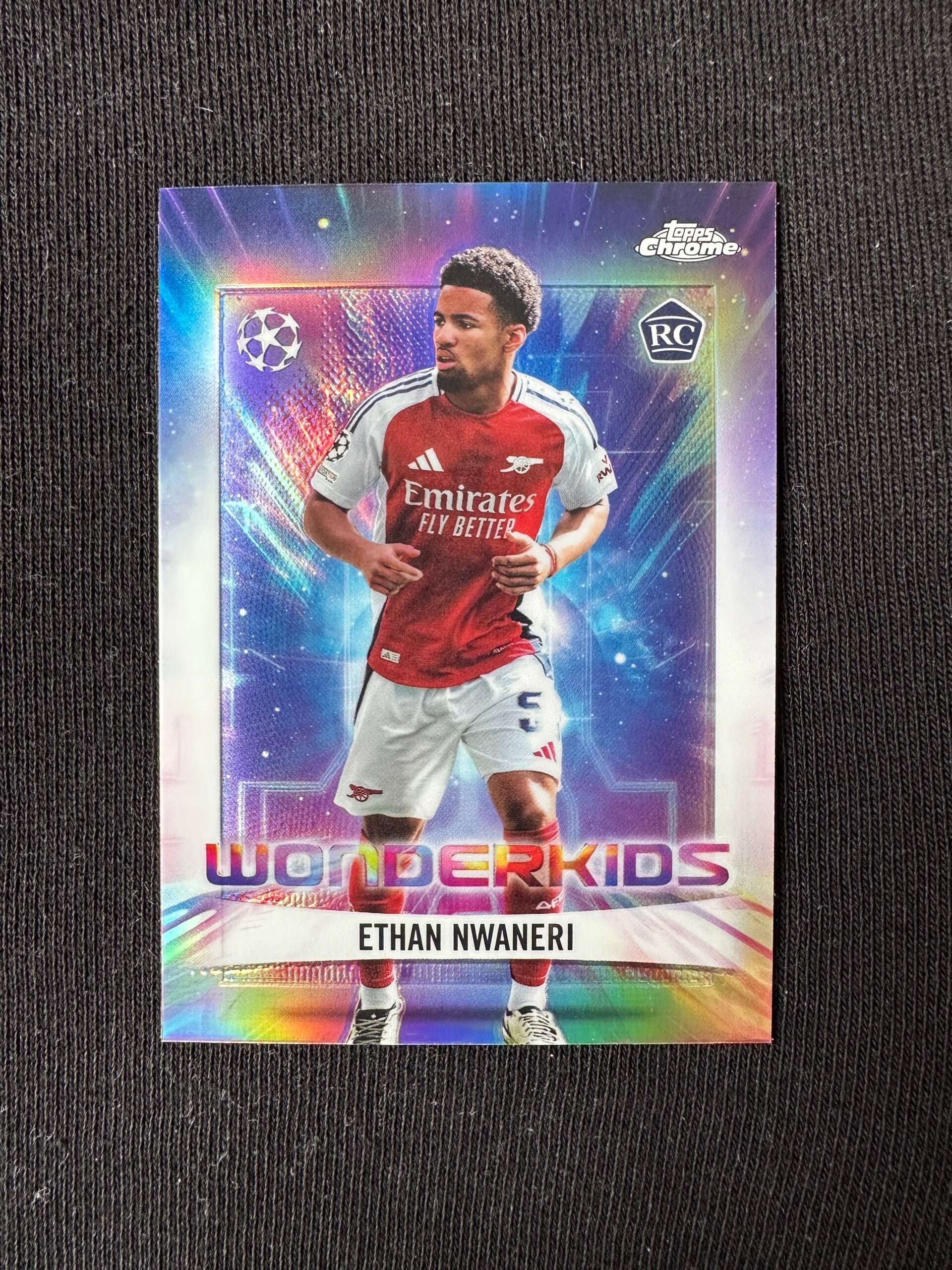 Ethan Nwaneri Rookie Topps Chrome UEFA Club Competitions 2024/25 Wonderkids  #WK-8