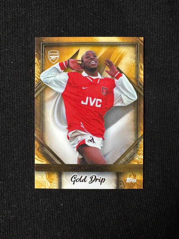 Ian Wright Topps Arsenal Team Set 2023/24 Gold Drip #47