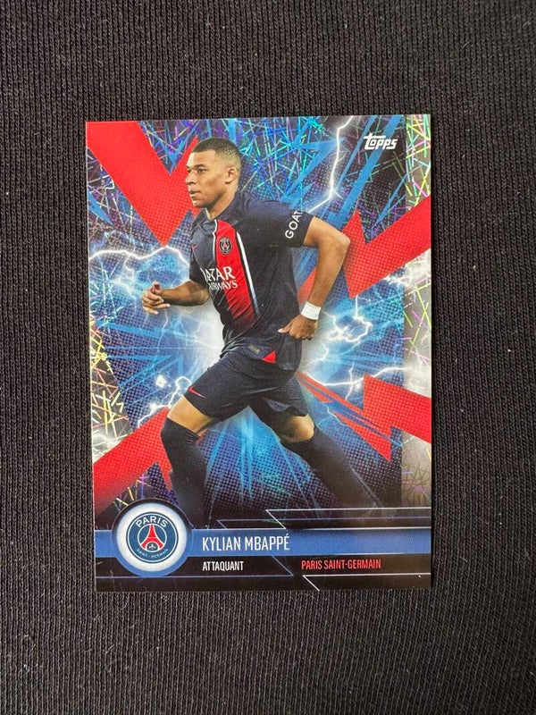 Kylian Mbappe Topps Fan Set  2023 Super Electric- Electro #PSGS-1 PSG