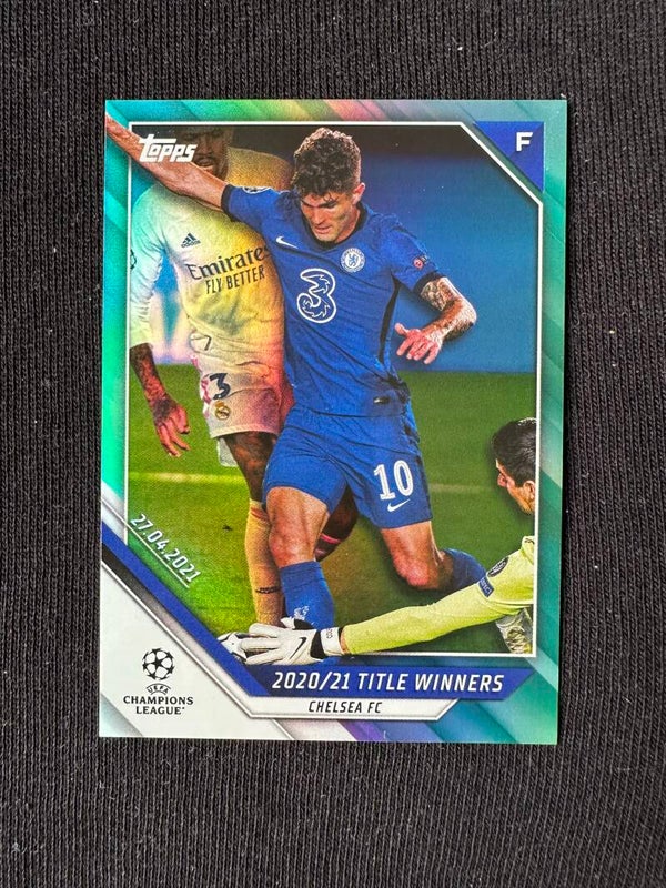 Title Winners /299 Topps UEFA Championship League 2020/21 -Pulishic Green 27.04.2021 #81