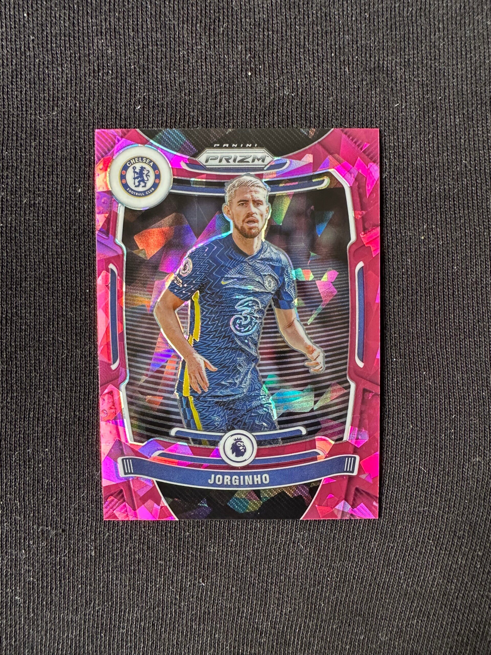 Jorginho Panini Prizm Premier League 2021/22 Pink Cracked Ice- Prizm #249