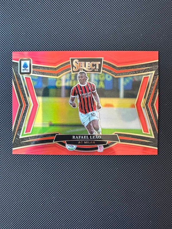 Rafael Leao Panini Select Serie A 2024/25 Prizm Field Level- Red Prizm#217 MILAN