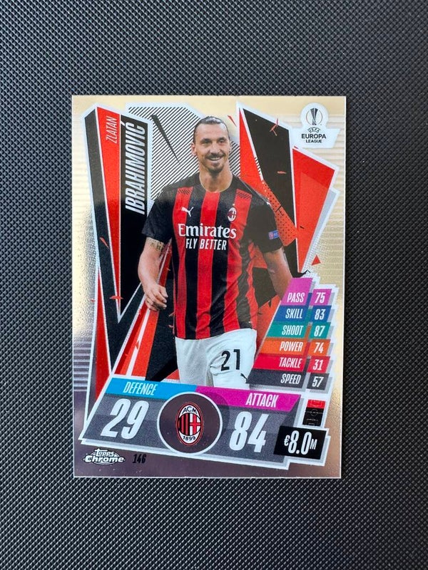 Zlatan Ibrahimović Topps Chrome Match Attax Europa League #146 MILAN