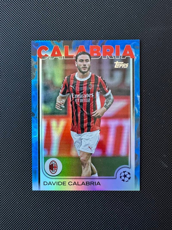 Davide Calabria /125 Toppps UEFA CC 2025 Blue Flame Refractor #82 MILAN