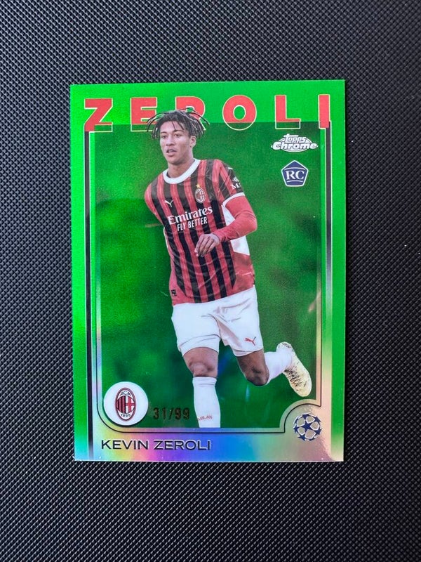 Kevin Zeroli /99 Rookie Topps Chrome 2025 Green Refractor #34