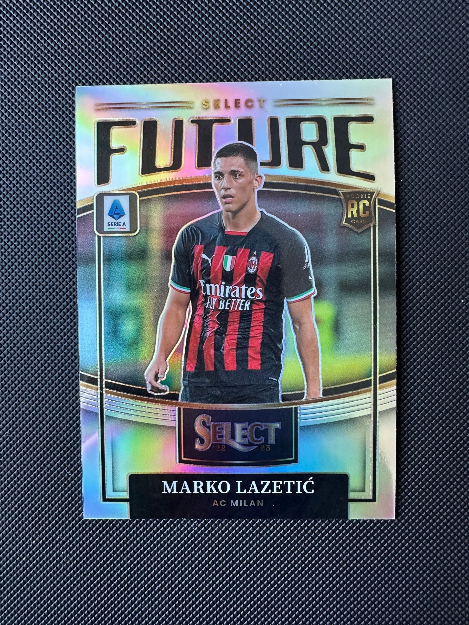 Marko Lazetić Rookie Panini Select Serie A 2022/23 Future- Prizm #1 MILAN
