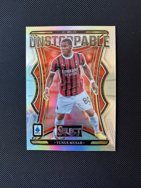Yunus Musah Panini Select Serie A 2024/25 Unstoppable- Prizm #25 MILAN