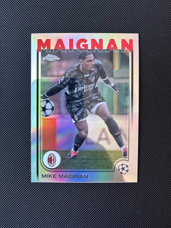 Mile Maignan Topps Chrome UEFA CC 2025 Refractor #198 MILAN