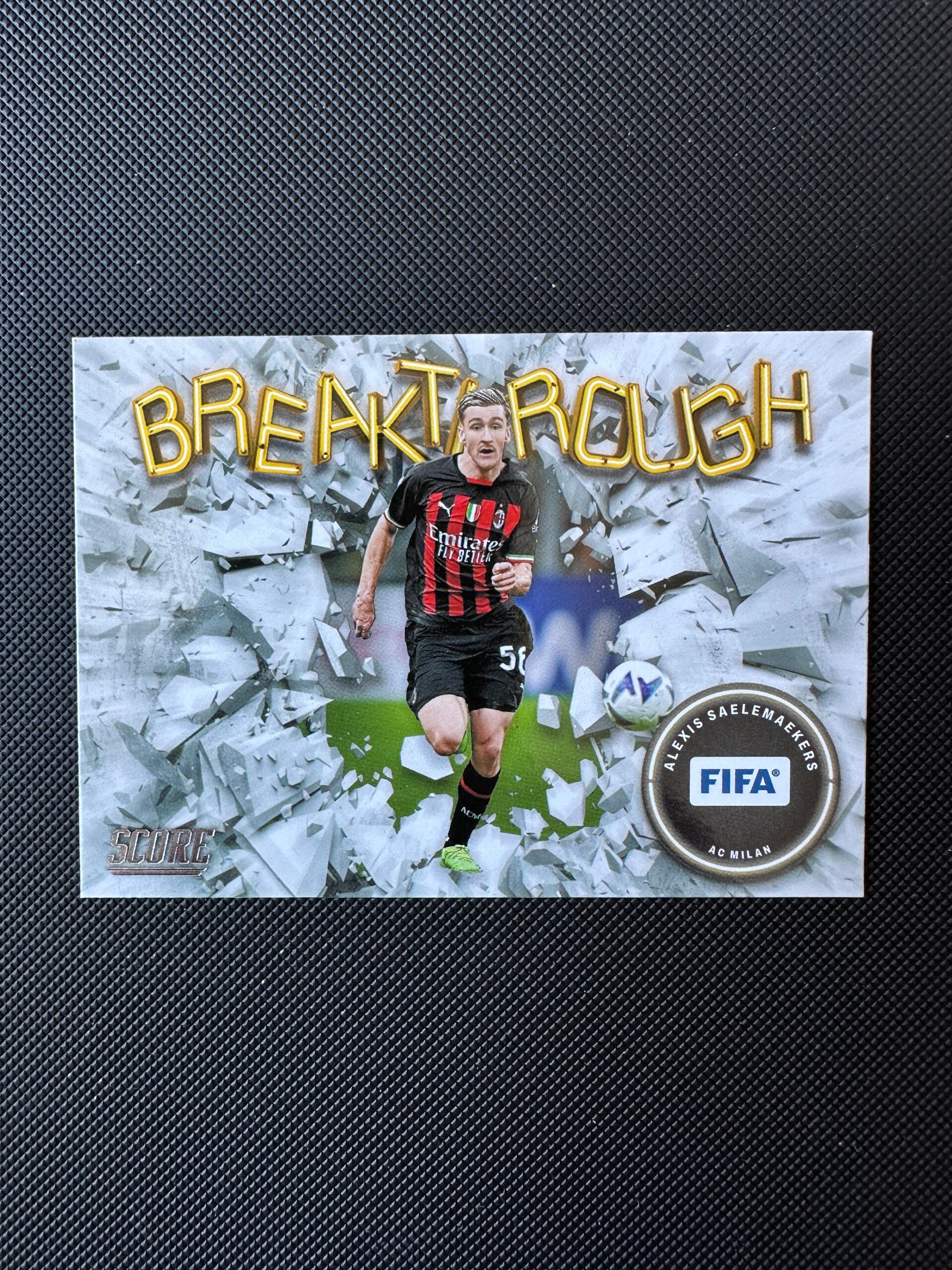Alexis Saelemakekers Panini Score Fifa 2022/23 Breaktrough #1 MILAN