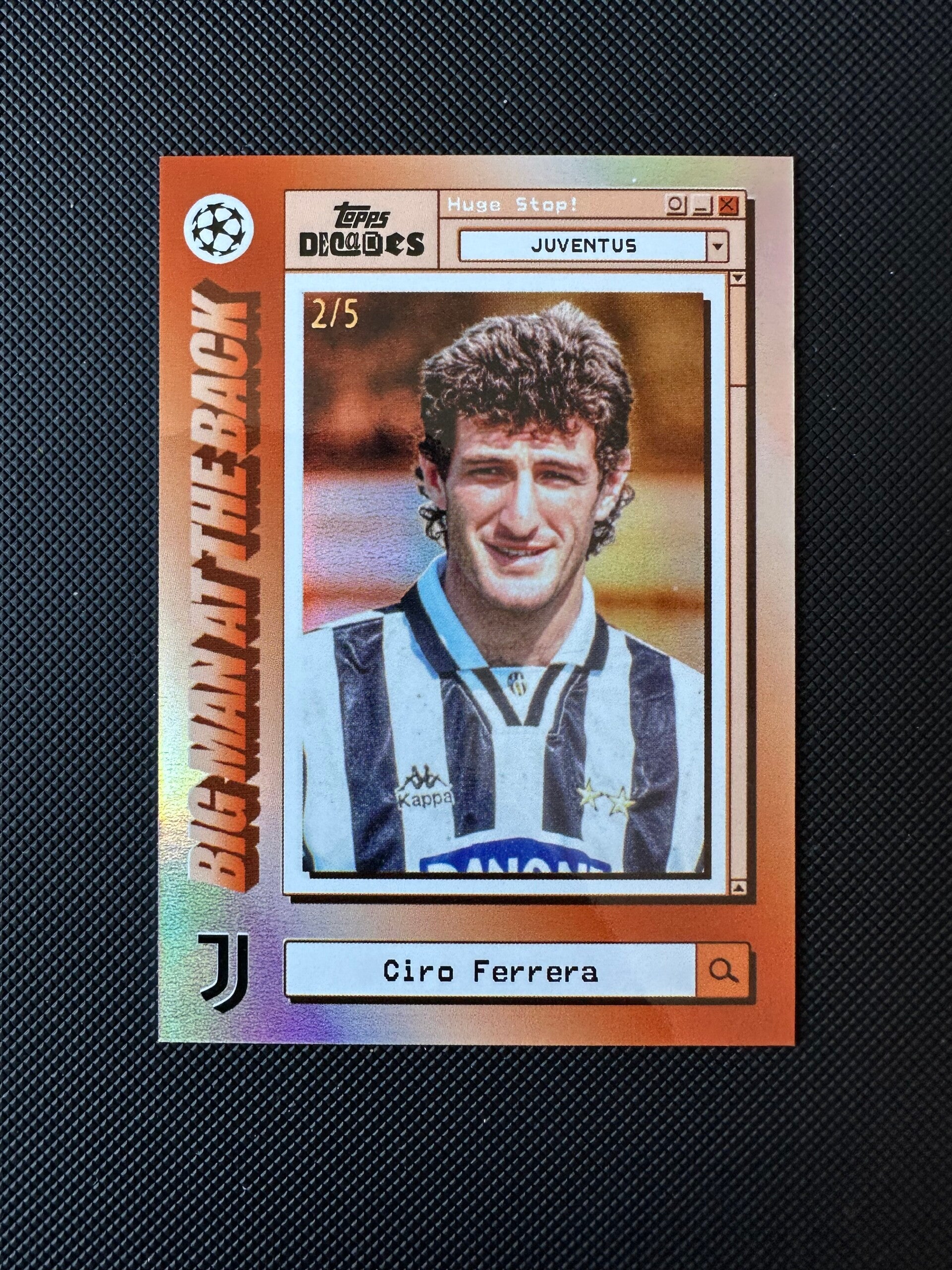 Ciro Ferrera /5 Topps Decades1990 2024 Big Man At The Back- Orange