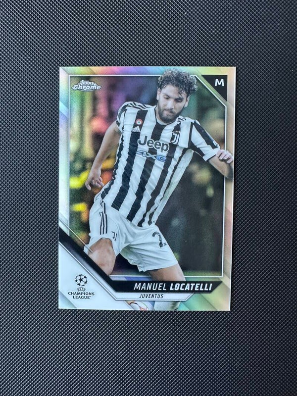 Manuel Locatelli Topps Chrome UEFA Club Competition 2022 Silver Refractor #160