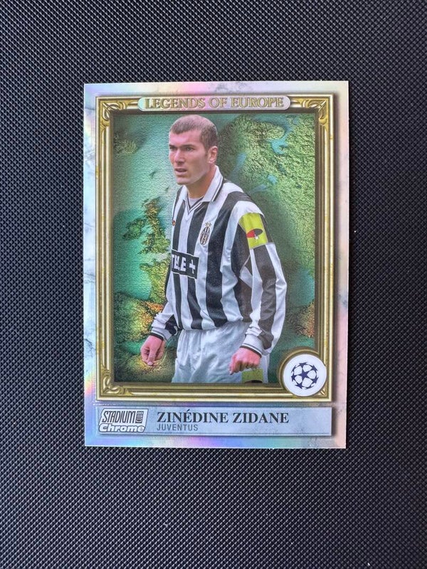 Zinédine Zidane Topps Stadium Club Chrome UEFA 2023 Legends of Europe #LE-ZZ