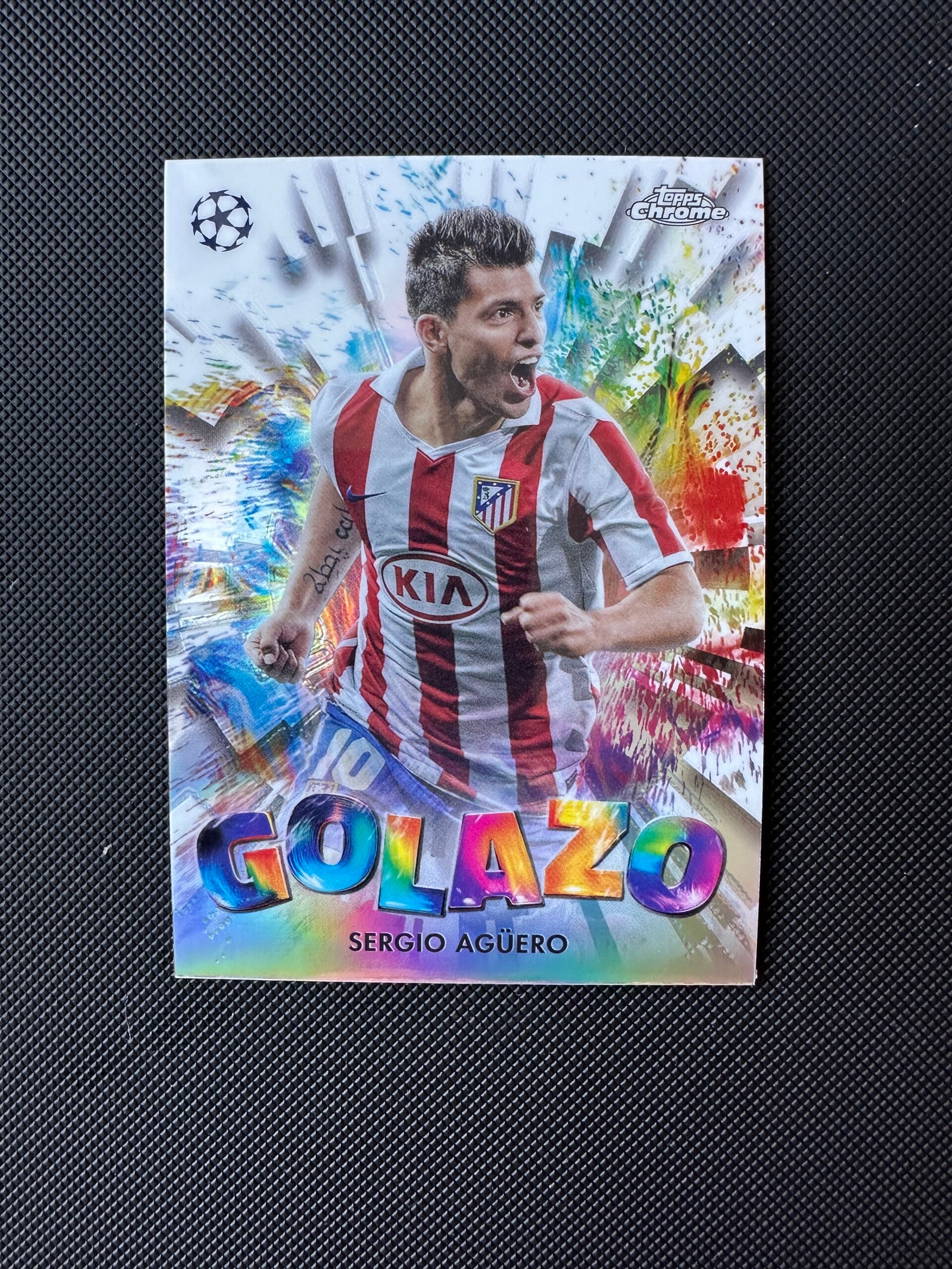 Sergio Agüero Topps Chrome UEFA CL 2025 Golazo #GZ-30