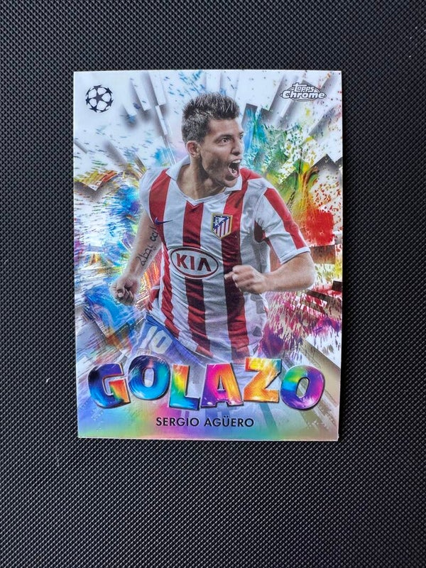 Sergio Agüero Topps Chrome UEFA CL 2025 Golazo #GZ-30