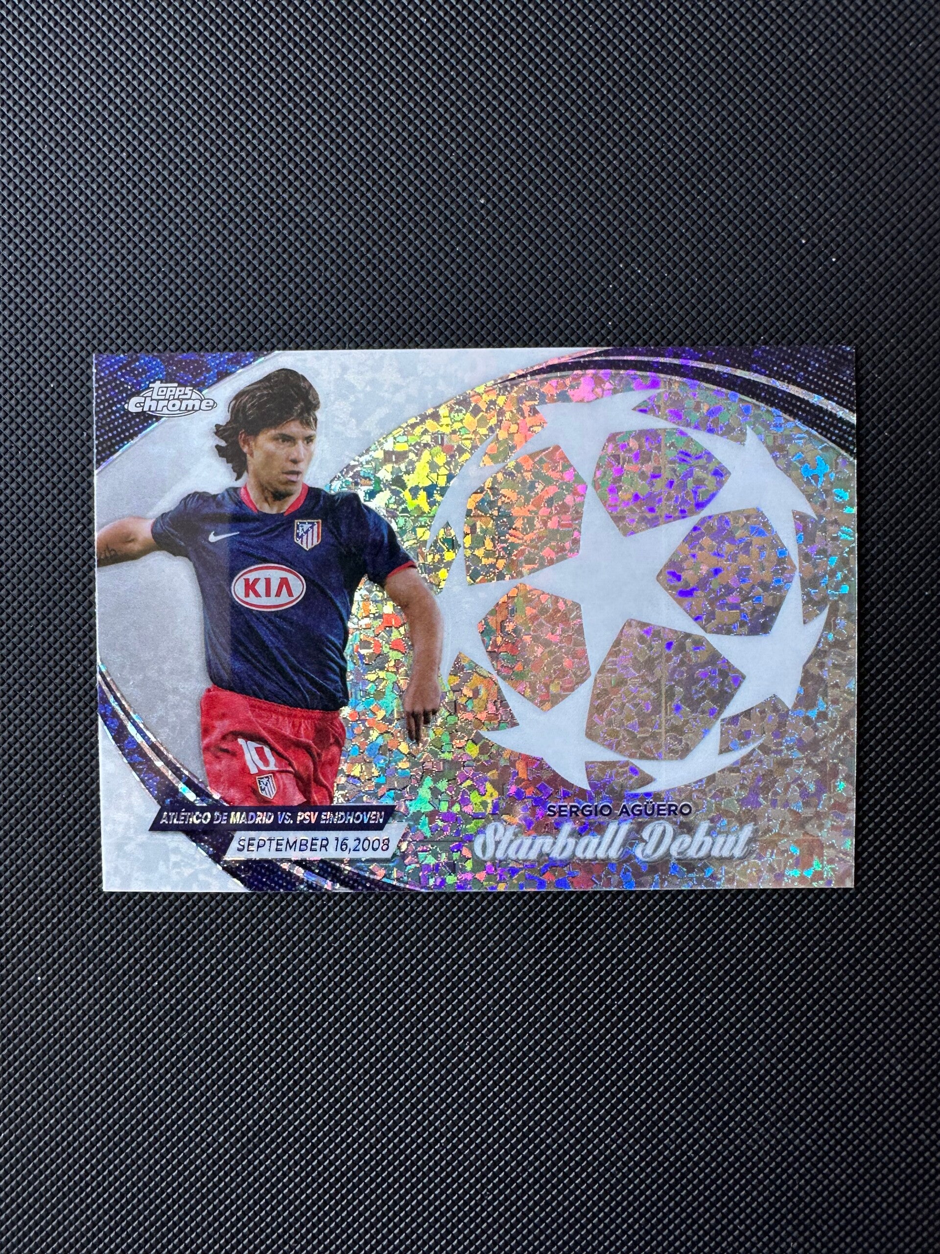 Sergio Agüero Topps Chrome UEFA Champions League 2024 Starball Debut #SD-5