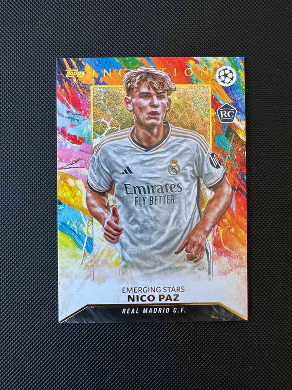 Nico Paz Rookie Topps Inception 2024 Emerging Stars #89 REAL MADRID