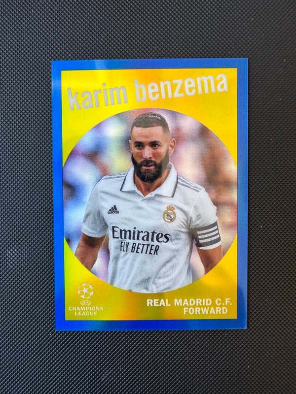Karim Benzema /150 Topps UEFA CL 2023 Yellow Blue REAL MADRID