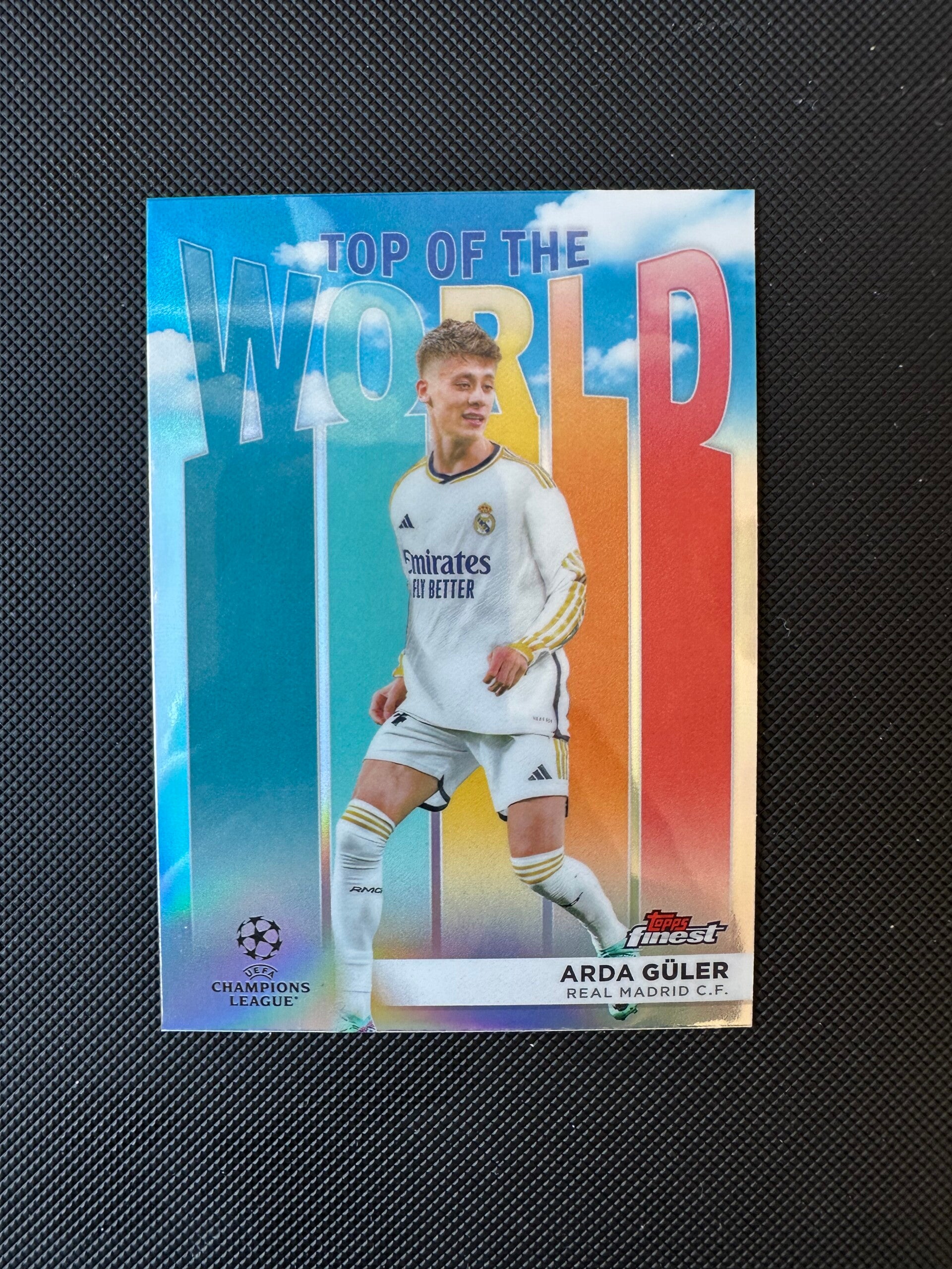 Arda Guler Topps Finest UEFA CC 2024 Top Of The World Refractor #TW-4 REAL MADRID