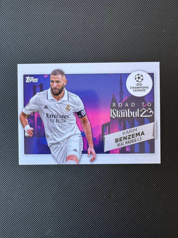 Karim Benzema Topps UEFA CC 2023 Road To Istambul 2023 #RF-10 REAL MADRID