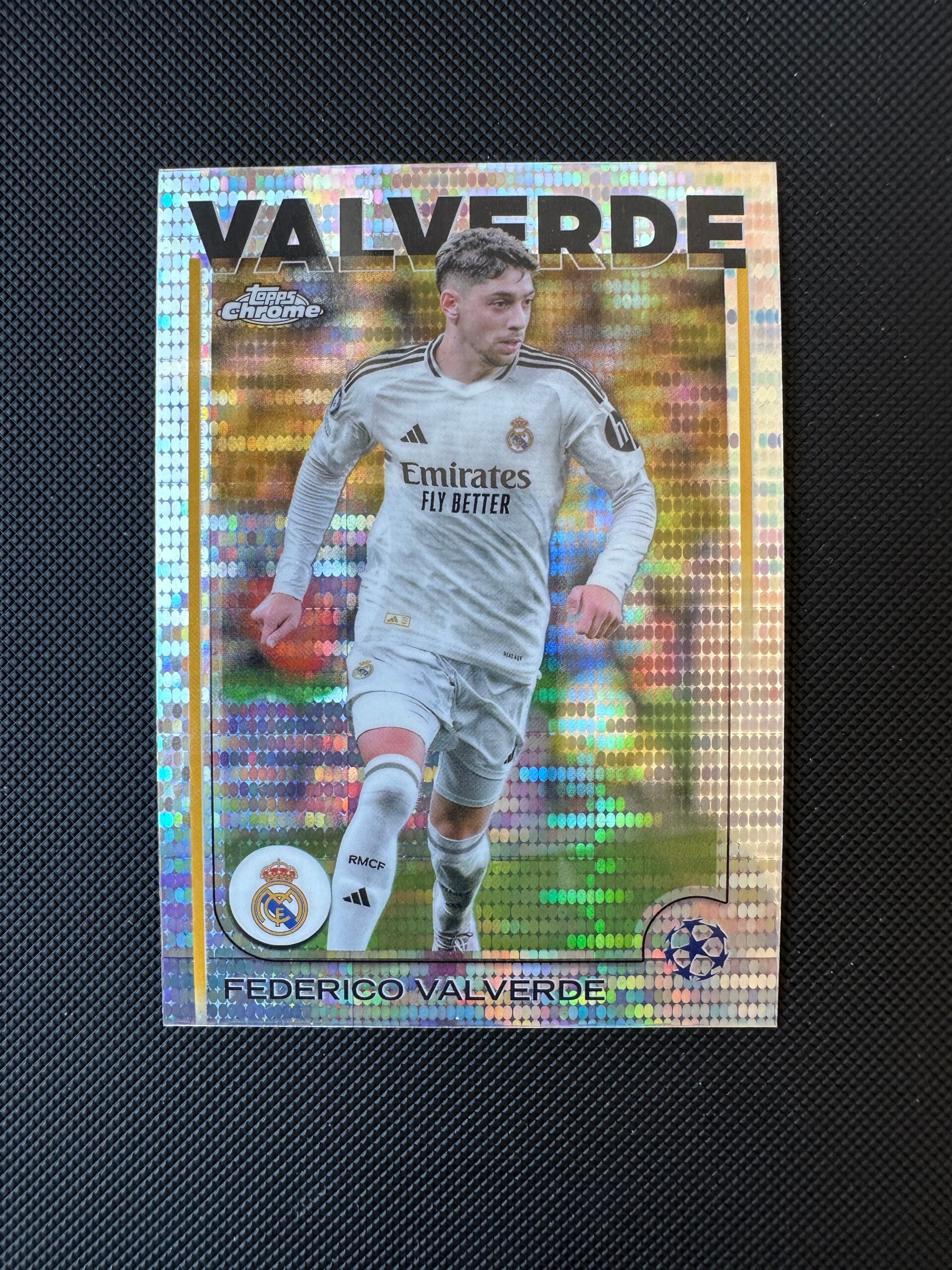 Federico Valverde Topps Chrome UEFA CC 2025 Pulsar Refractor #164 REAL MADRID