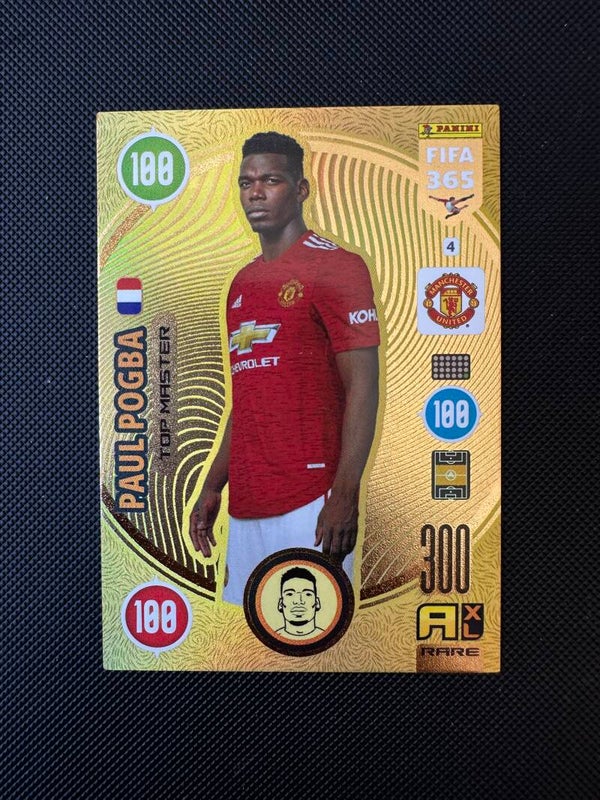 Paul Pogba Panini Adrenalin XL FIFA365 2021 Top Master #4 MAN. UTD.