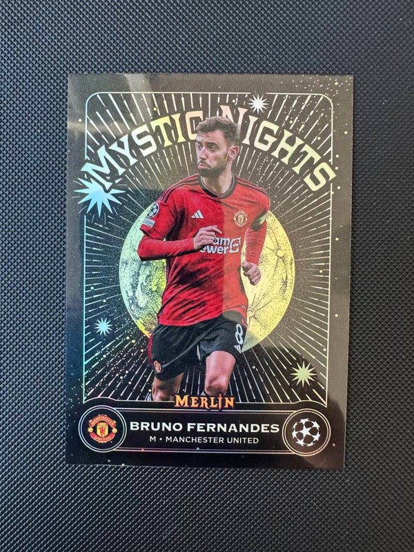 Bruno Fernandes Topps Merlin 2024 Mystic Nights #MN-16 MAN. UTD.