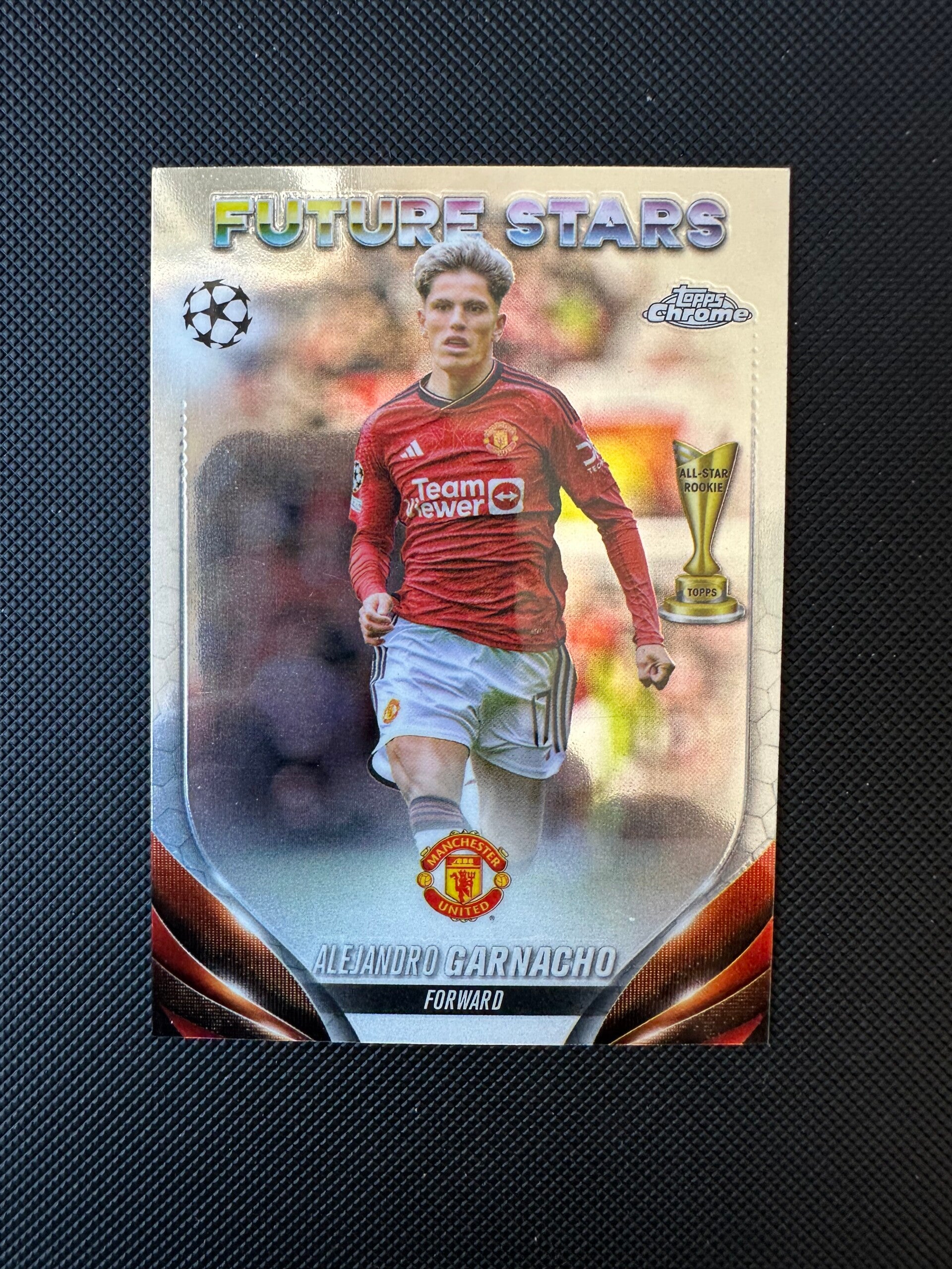 Alejandro Garnacho Topps Chrome 2024 AllStar Rookie- Future Stars #115 MAN. UTD.