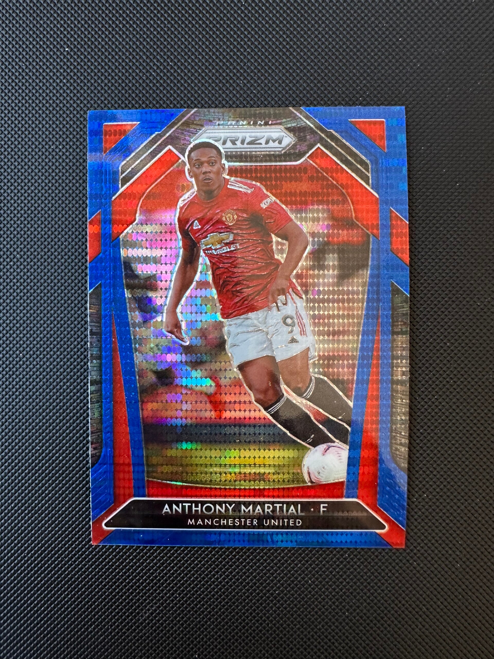 Anthony Martial Panini Prizm Premier League 2020/21 Blue Pulsar- Prizm #13 MAN. UTD.
