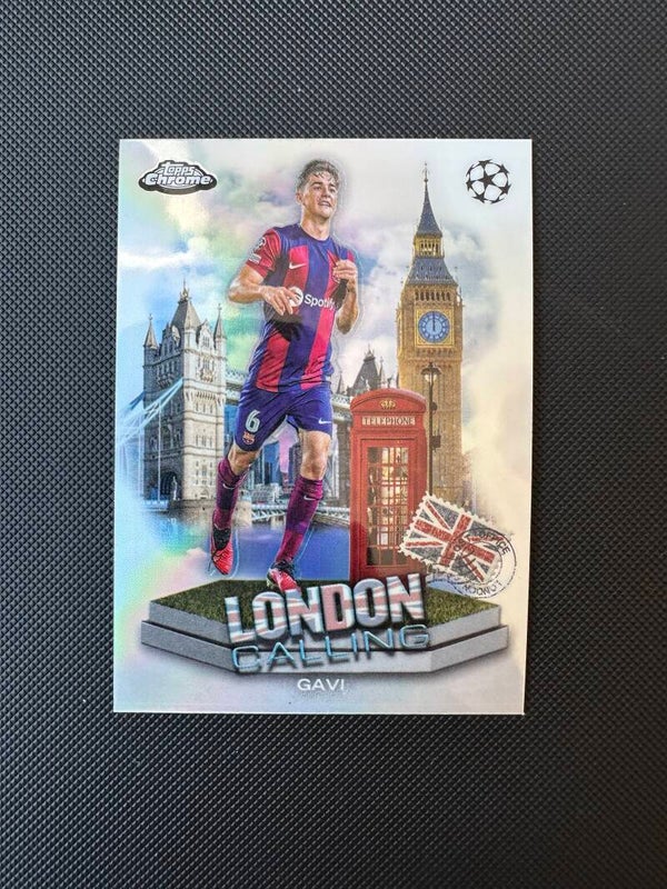 Gavi Topps Chrome 2024 London Calling Refractor #LC-5