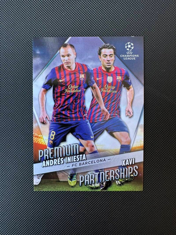 Xavi & Iniesta Topps UEFA 2023 Premium Partnership #PP-4