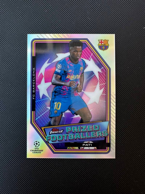 Fati Topps Finest 2022 Prized Footballers Refractor #PF-4