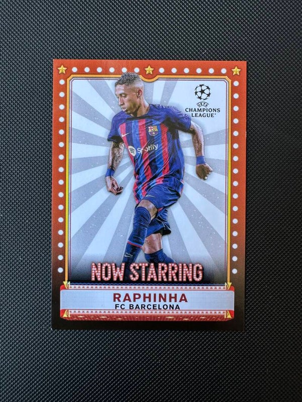 Raphinha Topps UEFA CC 2023 Now Starring #NS-4