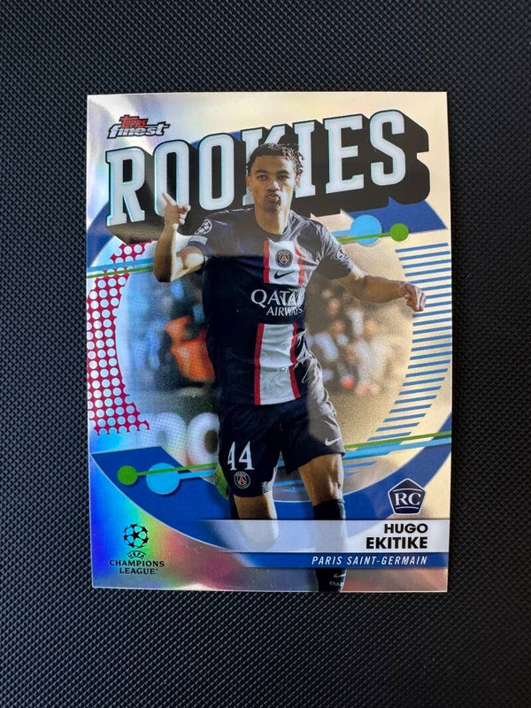 Hugo Ekitike Rookie Topps Finest UEFA CC 2023 Rookies #FR-8 PSG