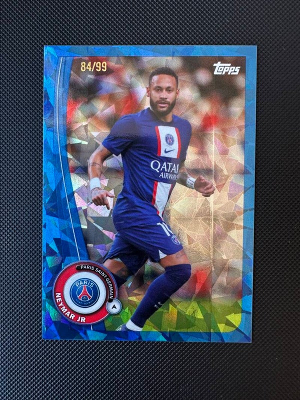 Neimar Jr. /99 Topps 2022 Blue Sapphire #PA-18 PSG