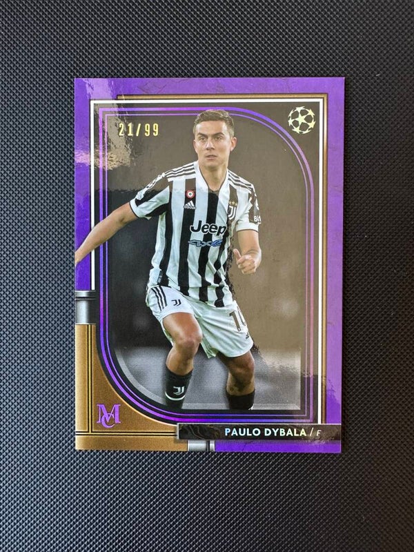 Paulo Dybala /99 Topps Museum UEFA Champions League 2022 Purple #15