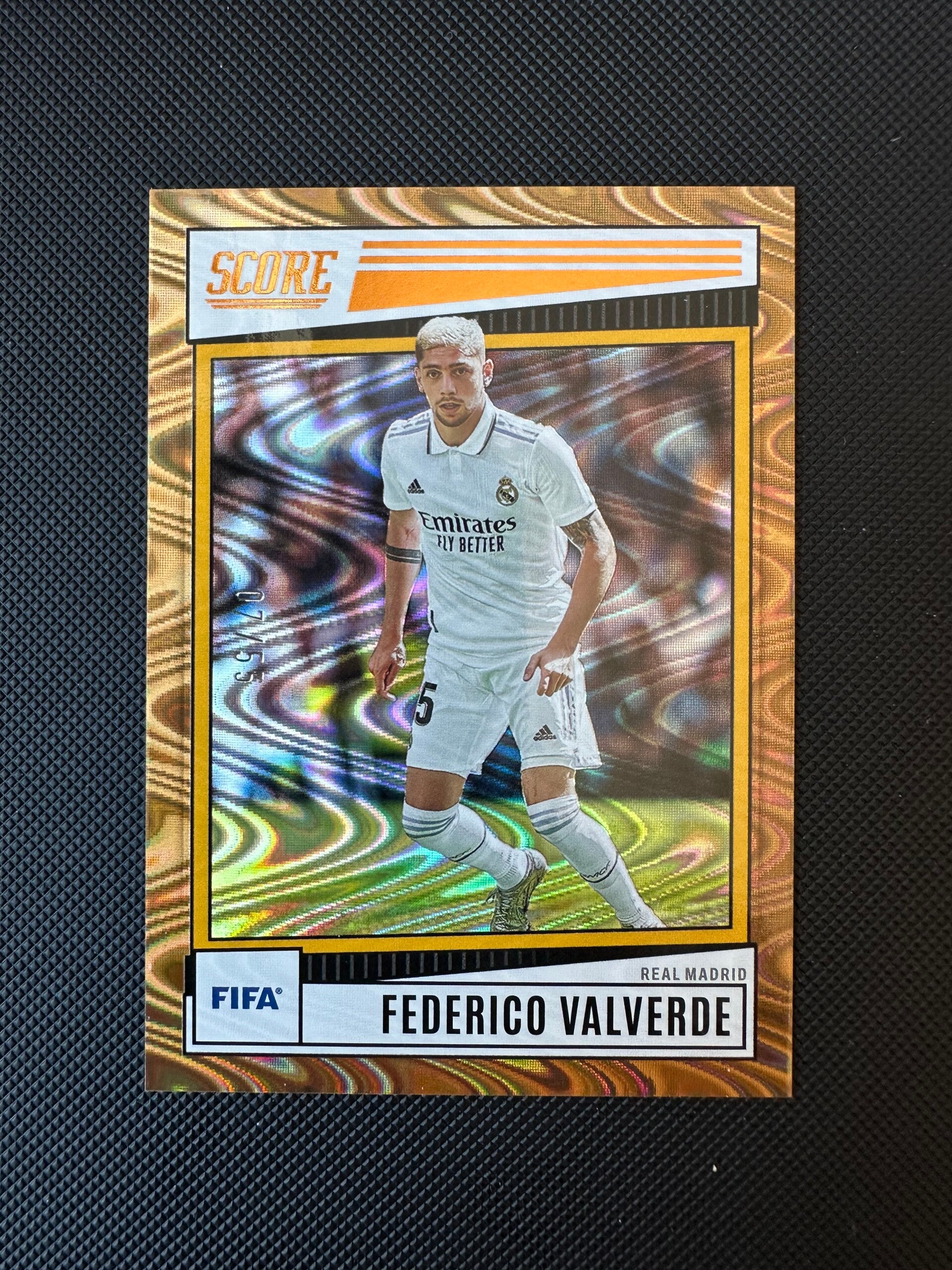 Federico Valverde /55 Panini Score FIFA 2022/23 Gold Swirl #149 REAL MADRID