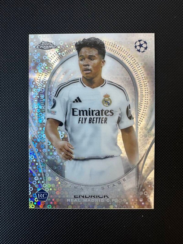 Endrick Rookie Topps Chrome UEFA CC 2025 Ultimate Stage Chrome #USC-46 REAL MADRID