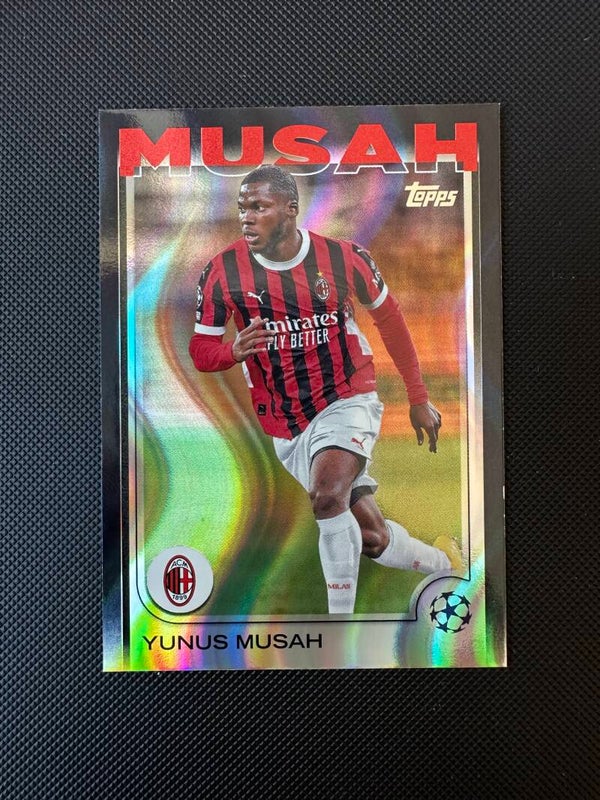 Yunus Musah Topps UEFA CL 2025 Black Lava #79 MILAN