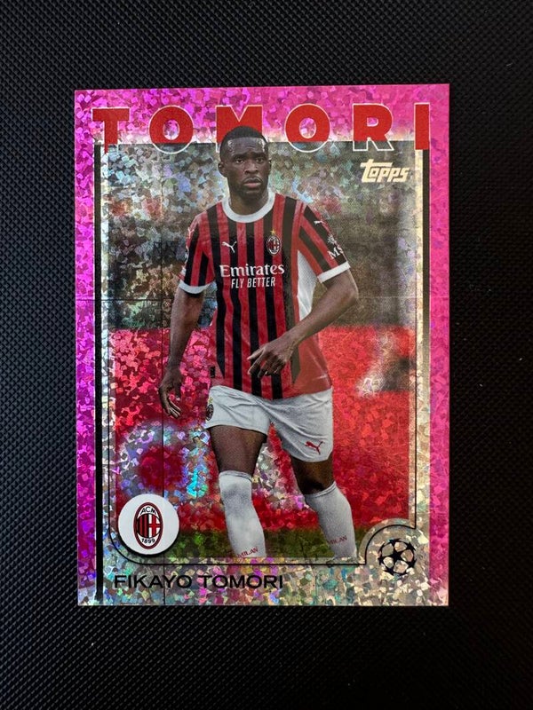 Fikayo Tomori Topps UEFA CL 2025 Pink Speckle #70 MILAN