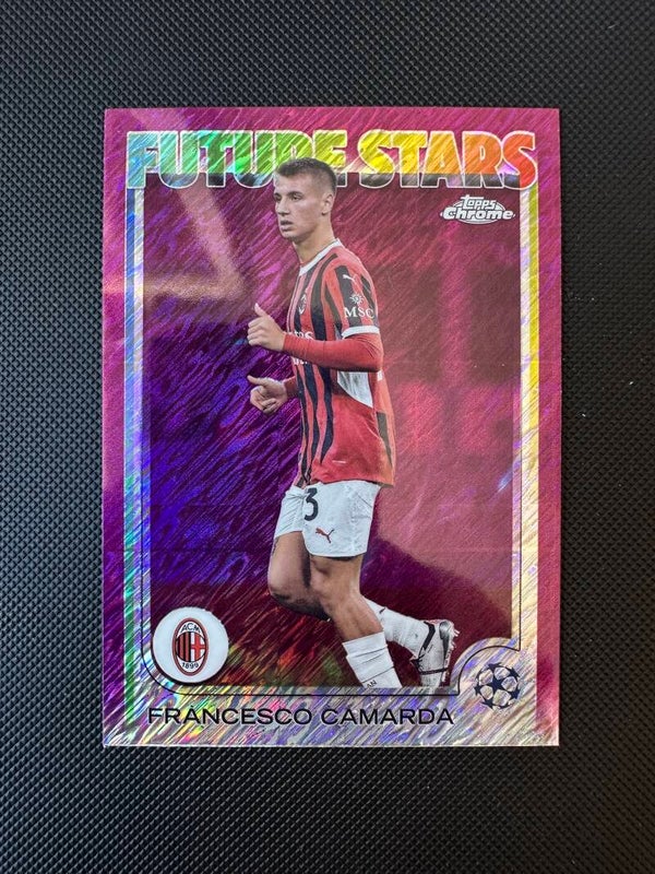 Francesco Camarda Topps Chrome 2025 Future Stars- Pink Shimmer #183