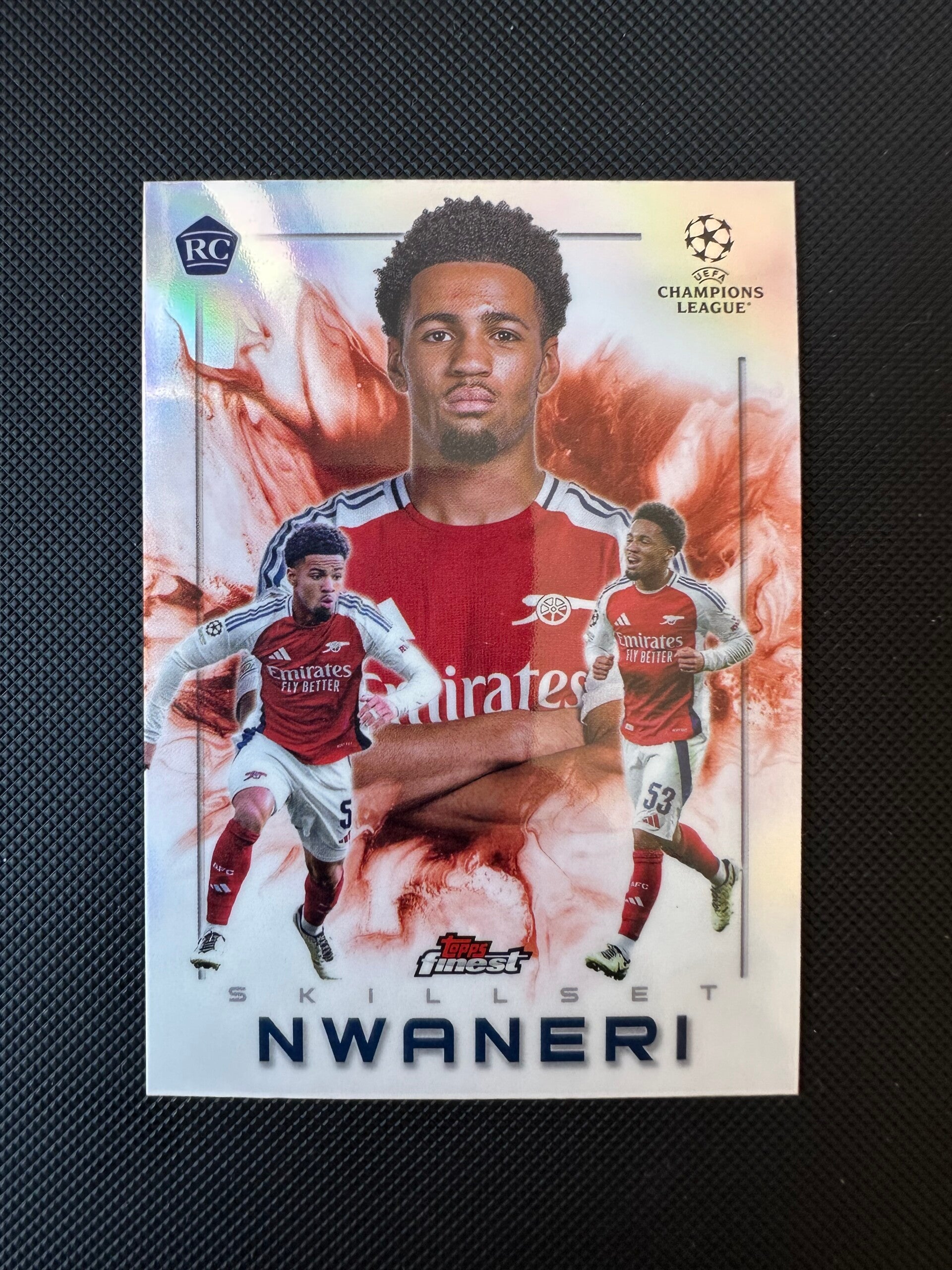Ethan Nwaneri Rookie Topps Finest UEFA Club Competitions 2024/25 Skillset #SK-11