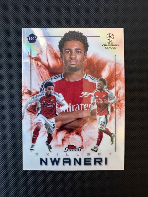 Ethan Nwaneri Rookie Topps Finest UEFA Club Competitions 2024/25 Skillset #SK-11