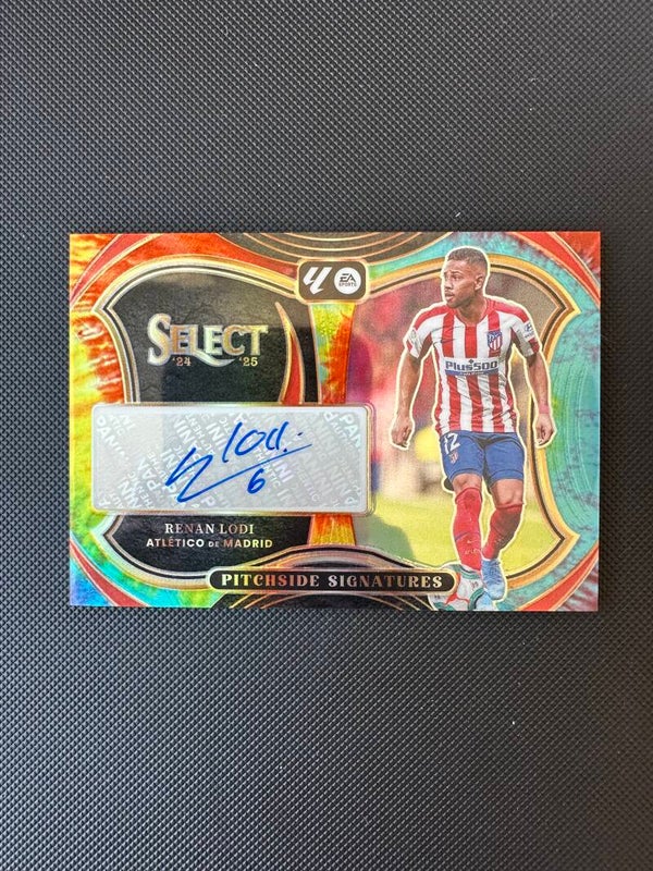 Renan Lodi /25 Auto Panini Select La Liga 2024/25 Pitchside Signatures- Prizm #PS-RL